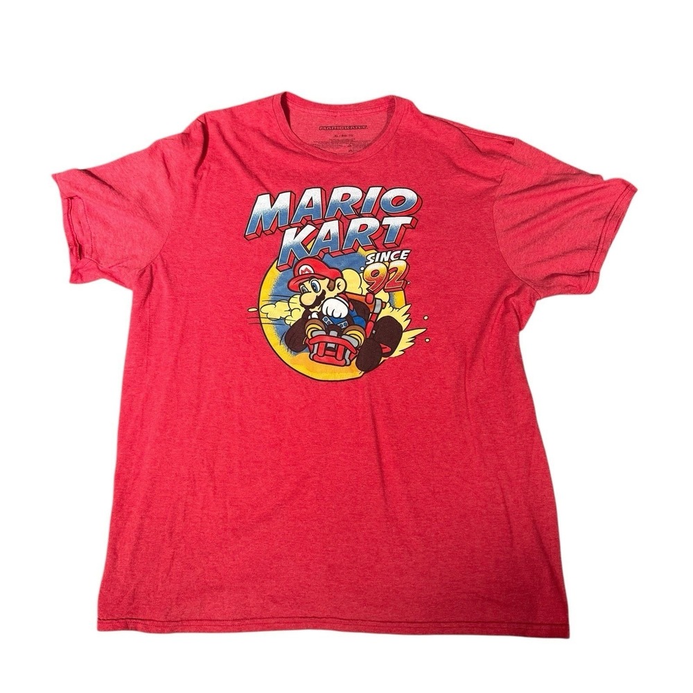 Super Mario Kart Since '92 T-Shirt Mens Size L Red Nintendo SIZE - XL
